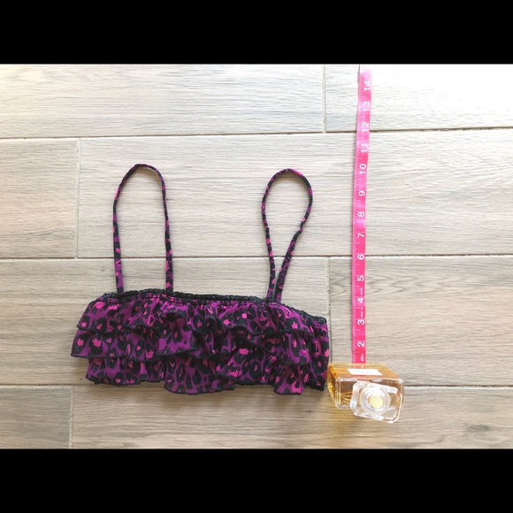 Express Intimates ruffled purple leopard bralette - Picture 2 of 8